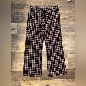 Victoria's Secret Black and Pink Plaid Pants